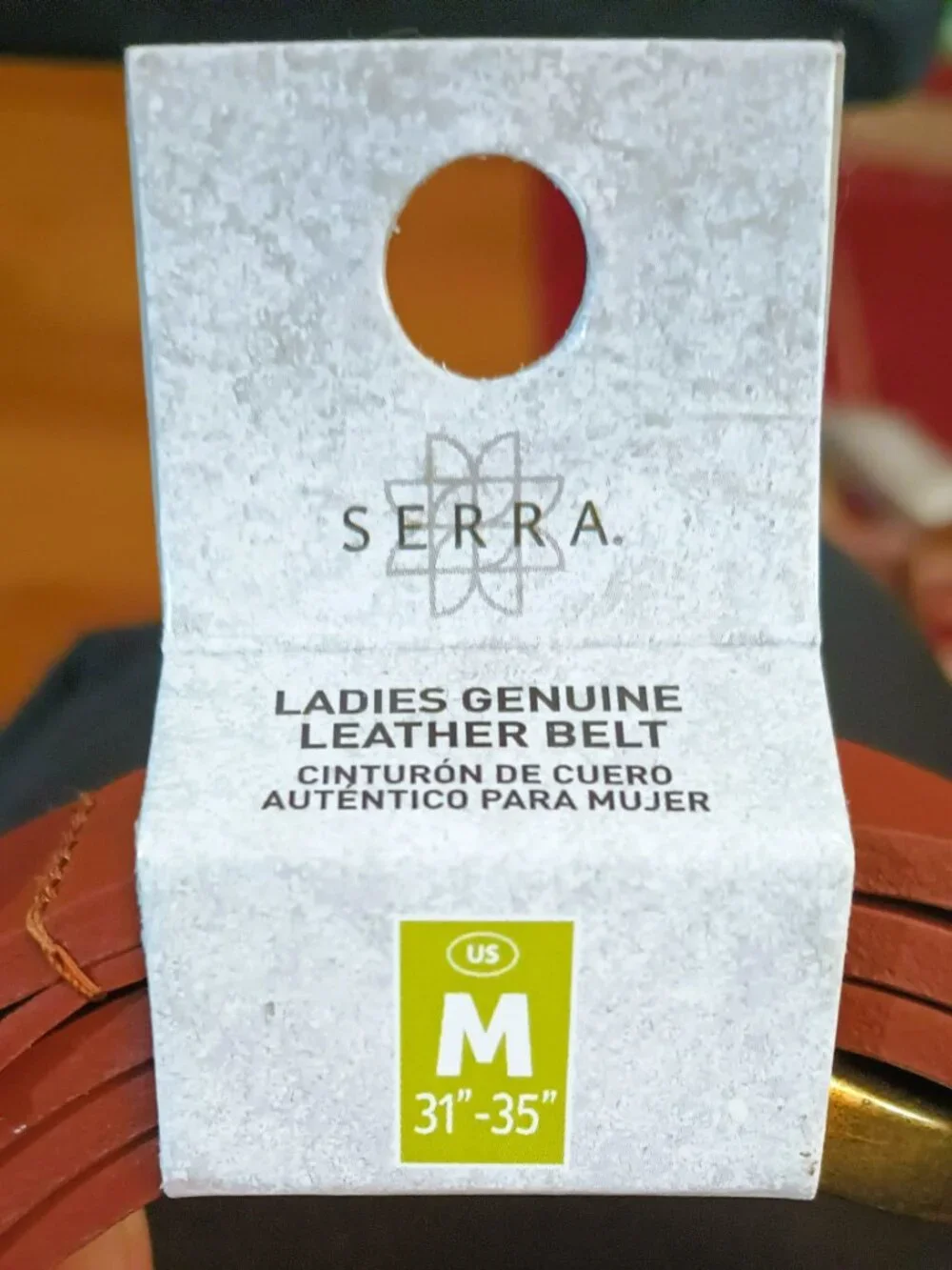 Serra Women's Brown Leather Belt 31